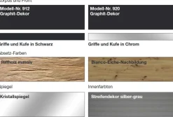 Wiemann Möbel Acapulco Kleiderschrank grau mit Spiegel Sale