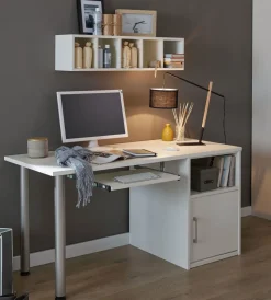Priess Achat Schreibtisch mit Tastaturauszug Outlet