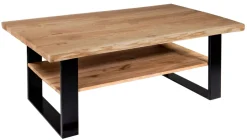 Ideal Möbel Ada Couchtisch Baumkante mit Ablage Discount