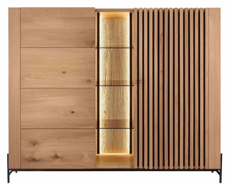 TPT Möbel Ascona Highboard Holz modern Hot