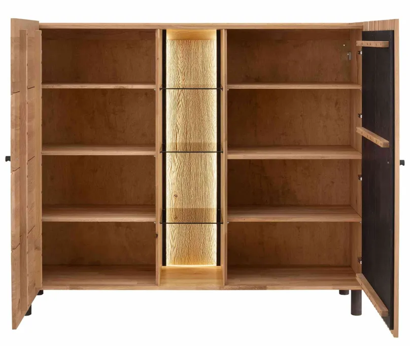 TPT Möbel Ascona Highboard Holz modern Hot