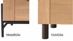 TPT Möbel Ascona Vitrinenschrank Holz modern Clearance