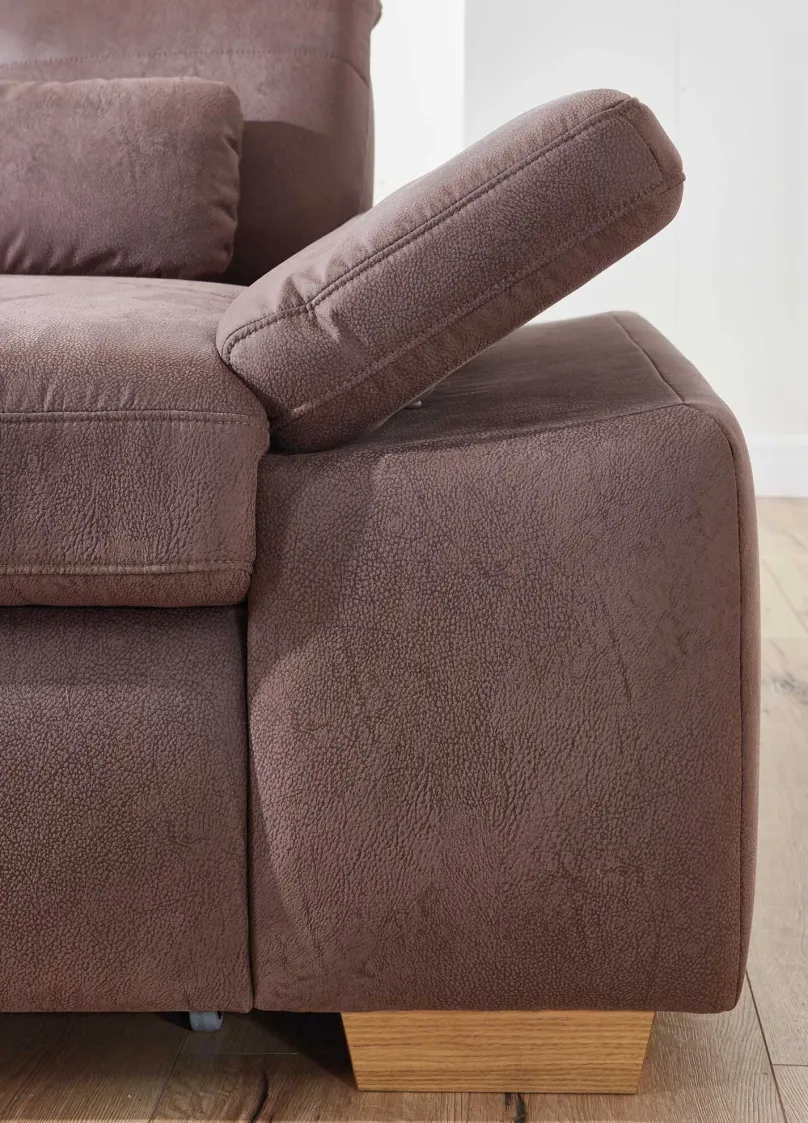 Megapol Atlantis Sofa mit Sitztiefenverstellung Hot