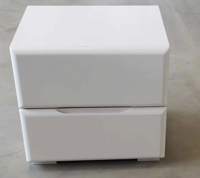 Dico Möbel Avantgarde Nachttisch weiß Holz Discount