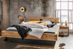TPT Möbel Balkenbett 620 wildeiche Discount