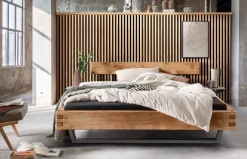 TPT Möbel Balkenbett 620 wildeiche Discount
