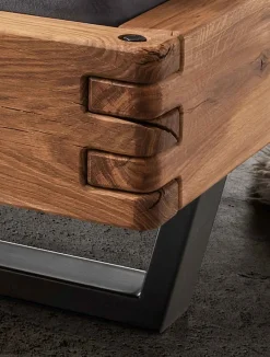 TPT Möbel Balkenbett 620 wildeiche Discount