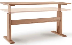 TPT Möbel Bergamo höhenverstellbarer Schreibtisch Holz Best