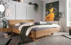 TPT Möbel Bett eiche massiv 180x200 Best