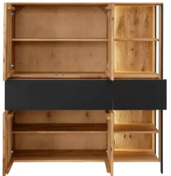 TPT Möbel Boston Highboard Massivholz modern Clearance