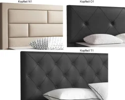 mkpreis Boxspringbett mit hohem Kopfteil Outlet