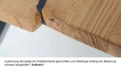 Schösswender Möbel Carbonara Holztisch mit Baumkante Sale