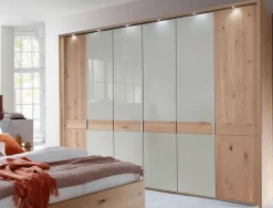 Wiemann Möbel Cardiff Erle Kleiderschrank mit Glastüren Clearance