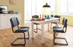 möbelmeile24 Columbia günstiger Küchentisch weiß ausziehbar Discount