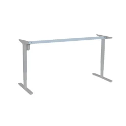 ConSet höhenverstellbarer Schreibtisch STEH / Sitz 100kg Gestell rund Hot