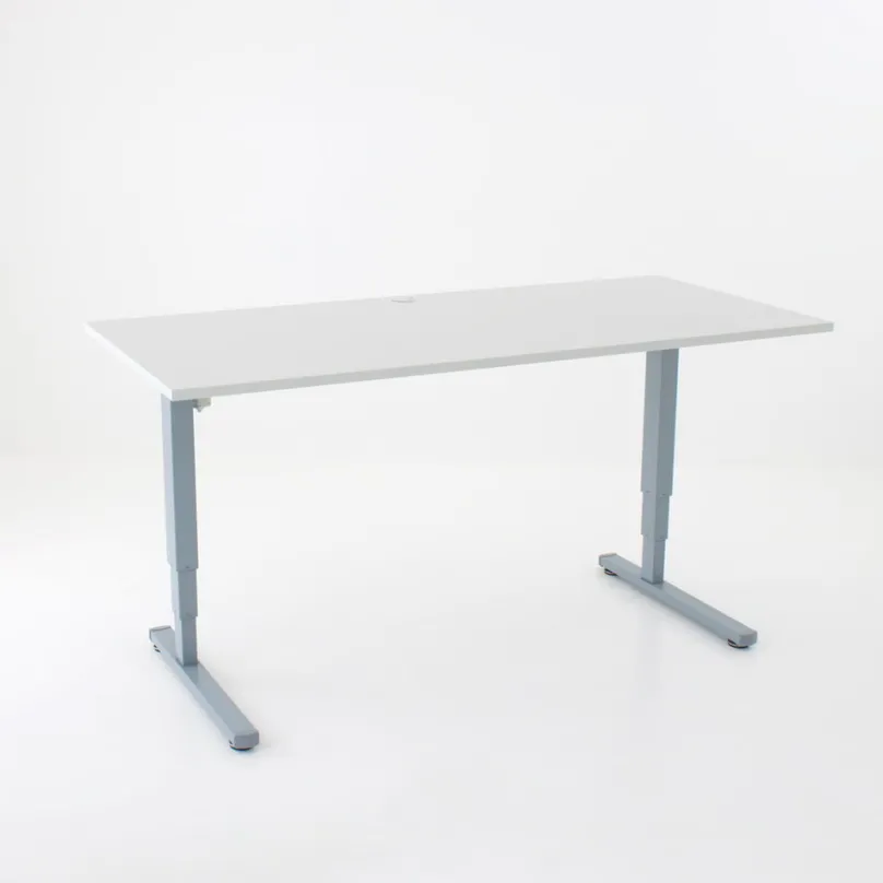 ConSet Schreibtisch höhenverstellbar 100 kg Gestell eckig