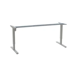ConSet Steh-Schreibtisch höhenverstellbar weiß o. buche 80 kg