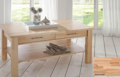 Dico Möbel Couchtisch buche mit Schubladen Hot