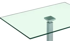 Vierhaus Vertrieb GmbH & Co. KG 2598 Couchtisch Glas Metall höhenverstellbar Hot