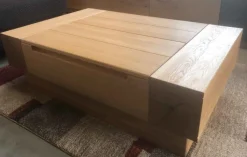 Quadrato Couchtisch Holz mit Stauraum Outlet