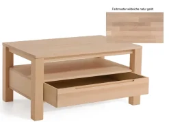 Dico Möbel Couchtisch wildeiche massiv mit Schublade Online