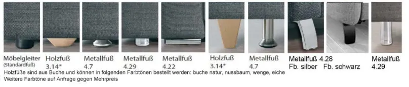 Dietsch Polstermöbel GmbH Davina Sofa mit Recamiere Best