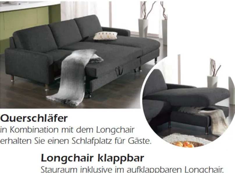 Dietsch Polstermöbel GmbH Davina Sofa mit Schlaffunktion