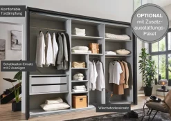 Wiemann Möbel Denver Schwebetürschrank Glas Discount
