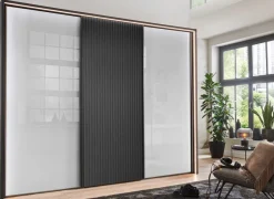 Wiemann Möbel Denver Schwebetürschrank Glas Discount
