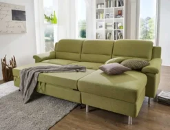 Dietsch Polstermöbel GmbH Dietsch Denja Schlafsofa mit Bettkasten Leder oder Textil individuell Best