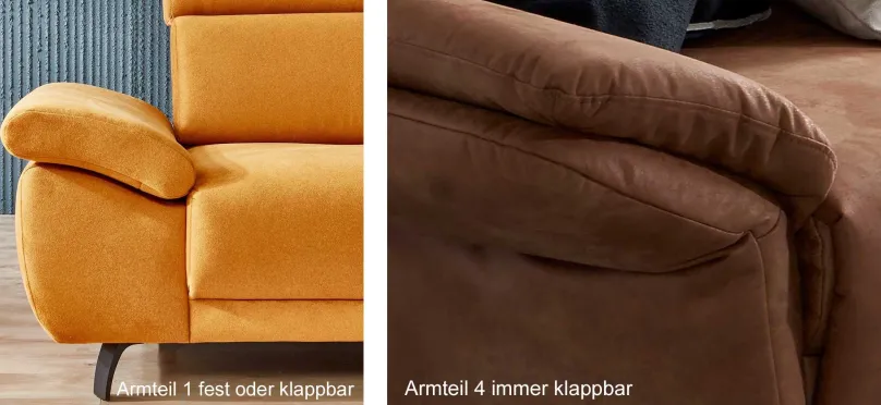 Dietsch Polstermöbel GmbH Dietsch Rhodos Ecksofa mit vielen Funktionen individuell