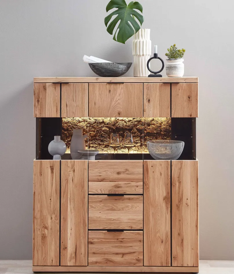 Wohn-Concept GmbH Donna Highboard wildeiche Best