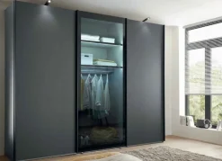 Wiemann Möbel Dubai Kleiderschrank Glas durchsichtig Outlet