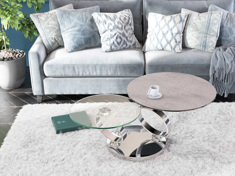 Akante Eolia Couchtisch rund 2-teilig Hot