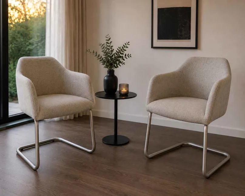 Standard Furniture 2er Set Schwingsessel beige Discount