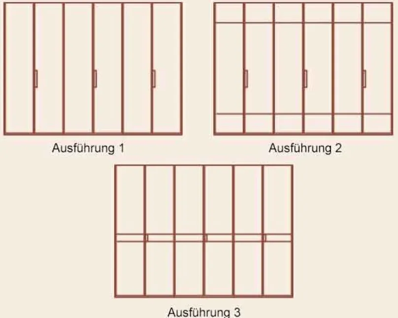 Staud Möbel GmbH & Co.KG Extenso Kleiderschrank mit Glastüren Clearance