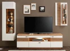 Wohn-Concept GmbH Fresno Wohnwand weiß eiche Sale