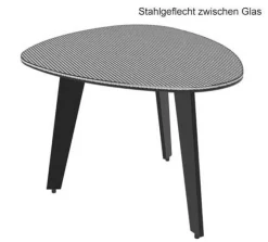 Akante Galet Beistelltisch Keramik Hot