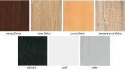 mkpreis Glasvitrine schmal in 7 Farben Clearance