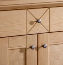 Effedue s.r.l. Highboard 2-türig mit 3 Schubladen Vienna Pinie massiv Online