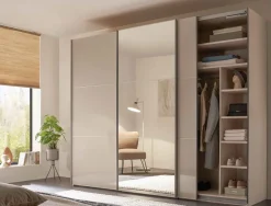 Staud Möbel GmbH & Co.KG Includo Kleiderschrank Hochglanz mit Spiegel Sale