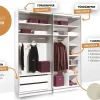 Staud Möbel GmbH & Co.KG Includo Kleiderschrank mit Spiegel eiche Online