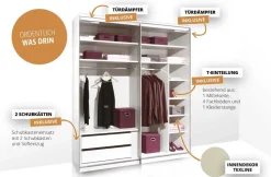 Staud Möbel GmbH & Co.KG Includo Kleiderschrank mit Spiegel eiche Online