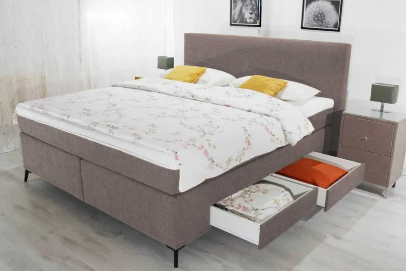 Kretschmar Schlafsysteme Jason Boxspringbett 200x200 mit Stauraum Best