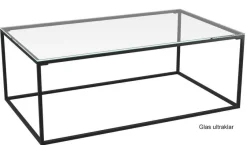 Akante Julia Couchtisch Glas Metall Clearance