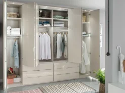 Wiemann Möbel Kansas Kleiderschrank mit Schubladen 300 cm Best