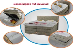 Kretschmar Schlafsysteme Kassel Boxspringbett 200x200 mit Bettkasten Outlet