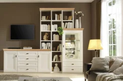 Wehrsdorfer Kent Wohnwand mit Bücherregal Outlet