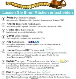 Kretschmar Schlafsysteme Kretschmar Felicia 7Zonen-Taschenfederkernmatratze 90x individuell New
