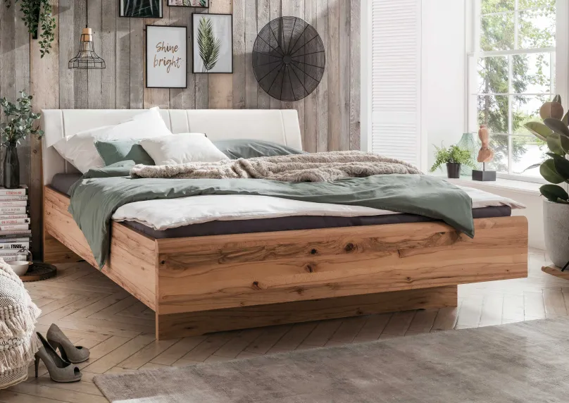 Wiemann Möbel Livorno Bett mit Polsterkopfteil New